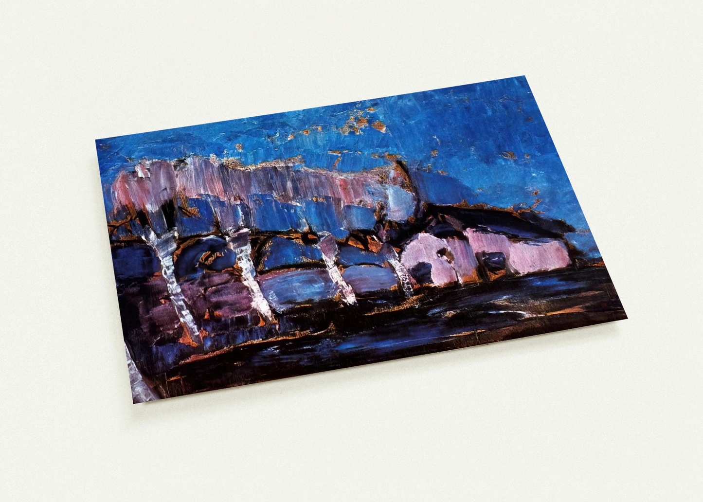 Evening landscape By Piet Mondrian Pack of 10 Post Cards | Piet Mondrian Post Cards | A6 (10.5 x 14.8 cm) - 4.1 x 5.8 inches