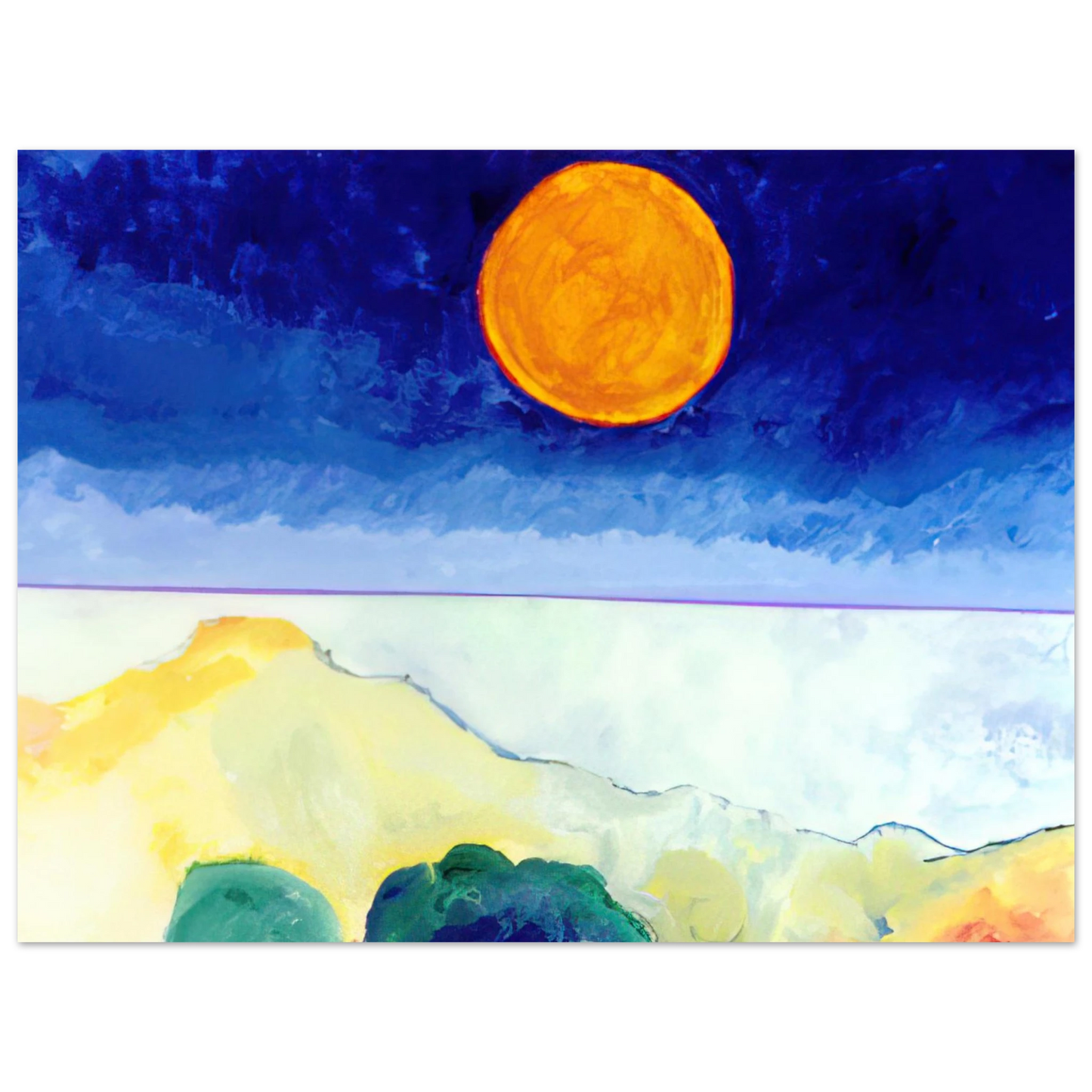 Aldemir Martins - Paisagem - 2004 Fine Art Poster - Default Title