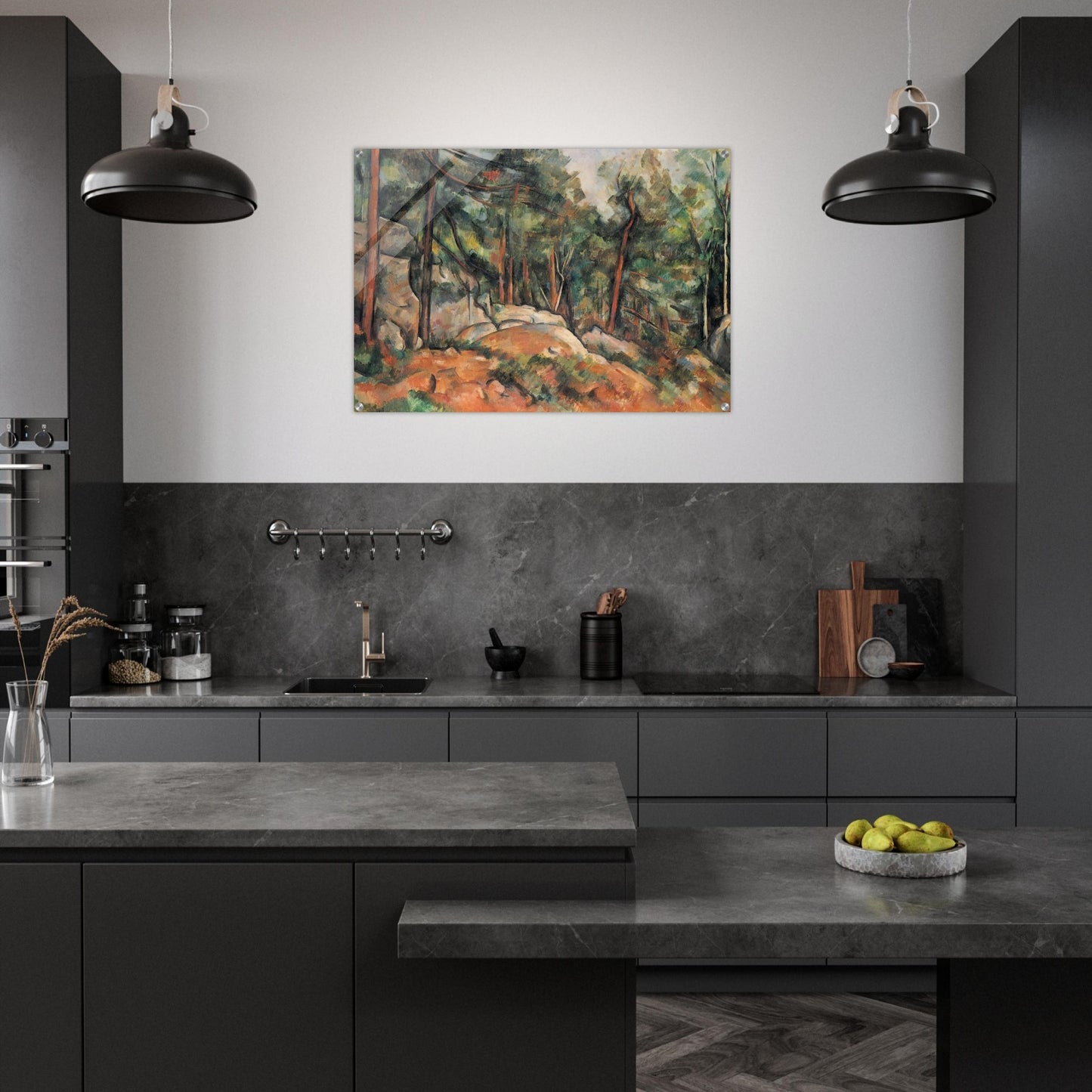 In the Forest - Paul Cézanne Acrylic Print - 70x100 cm / 28x40″ inches | Paul Cézanne Wall Art | Paul Cézanne Prints