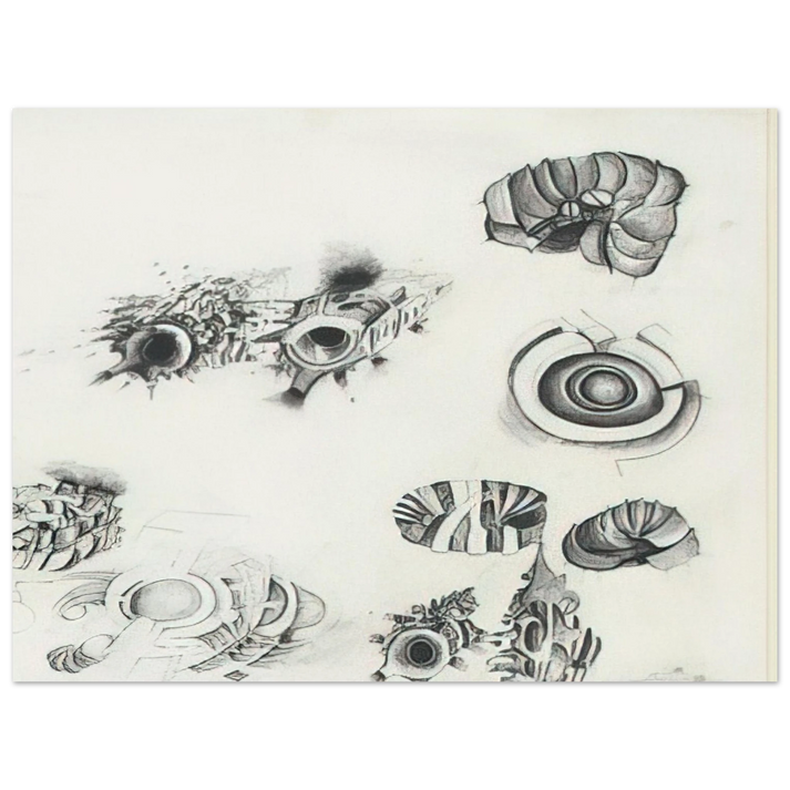 Lee Bontecou - UNTITLED 1961 1 75x100 cm / 30x40inches Fine Art Poster