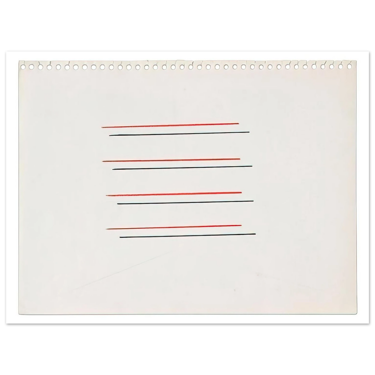 Fred Sandback - Untitled - 1971 Fine Art Poster - Default Title