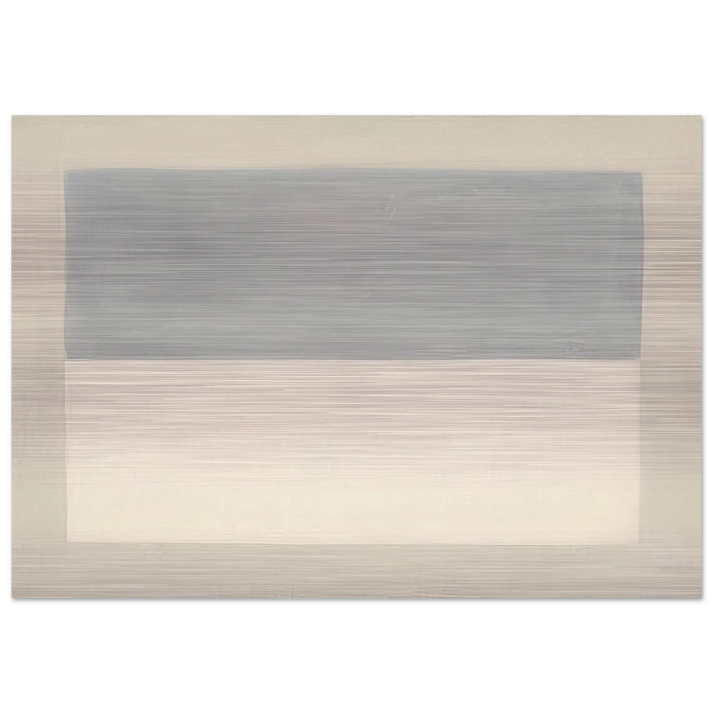 Rain Study - Agnes Martin Brushed Aluminum Print - 70x100 cm / 28x40 inches | Agnes Martin Aluminum Print | Agnes Martin Prints