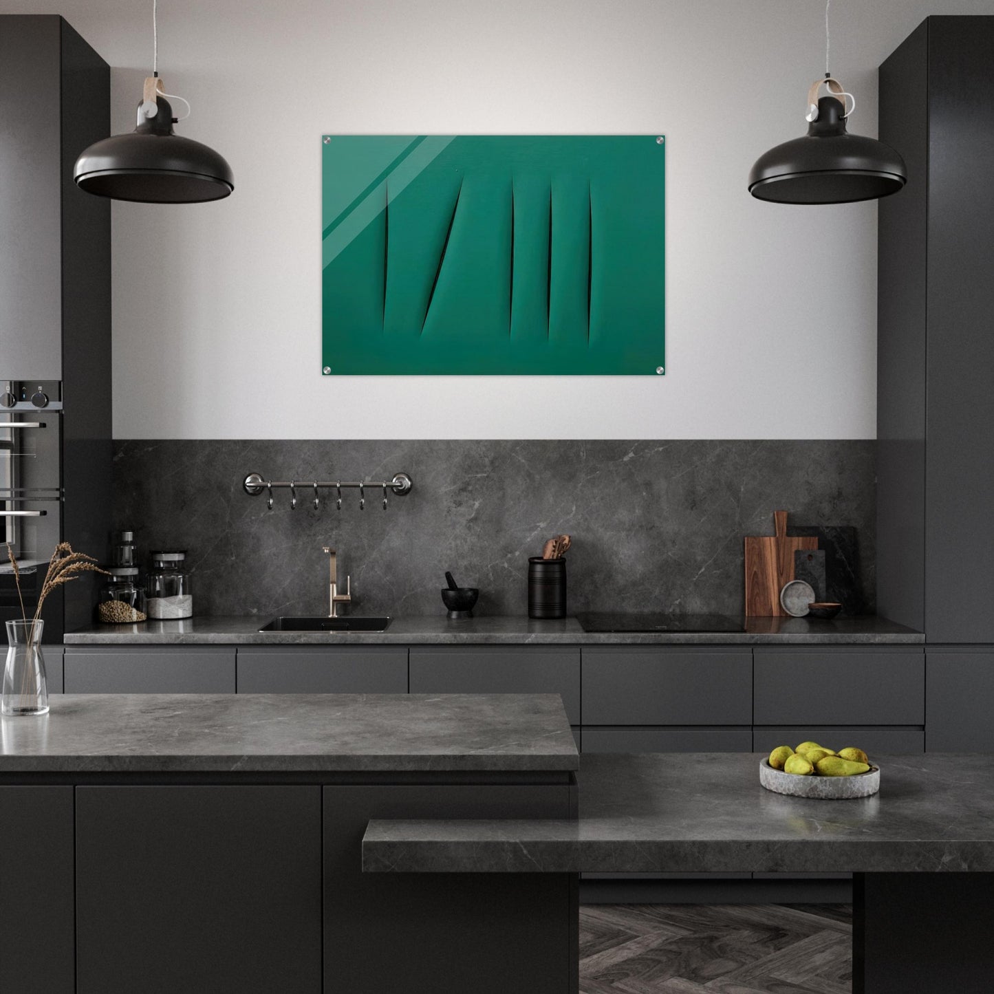 Concept Spatial - Lucio Fontana Acrylic Print - 70x100 cm / 28x40″ inches | Lucio Fontana Wall Art | Lucio Fontana Prints