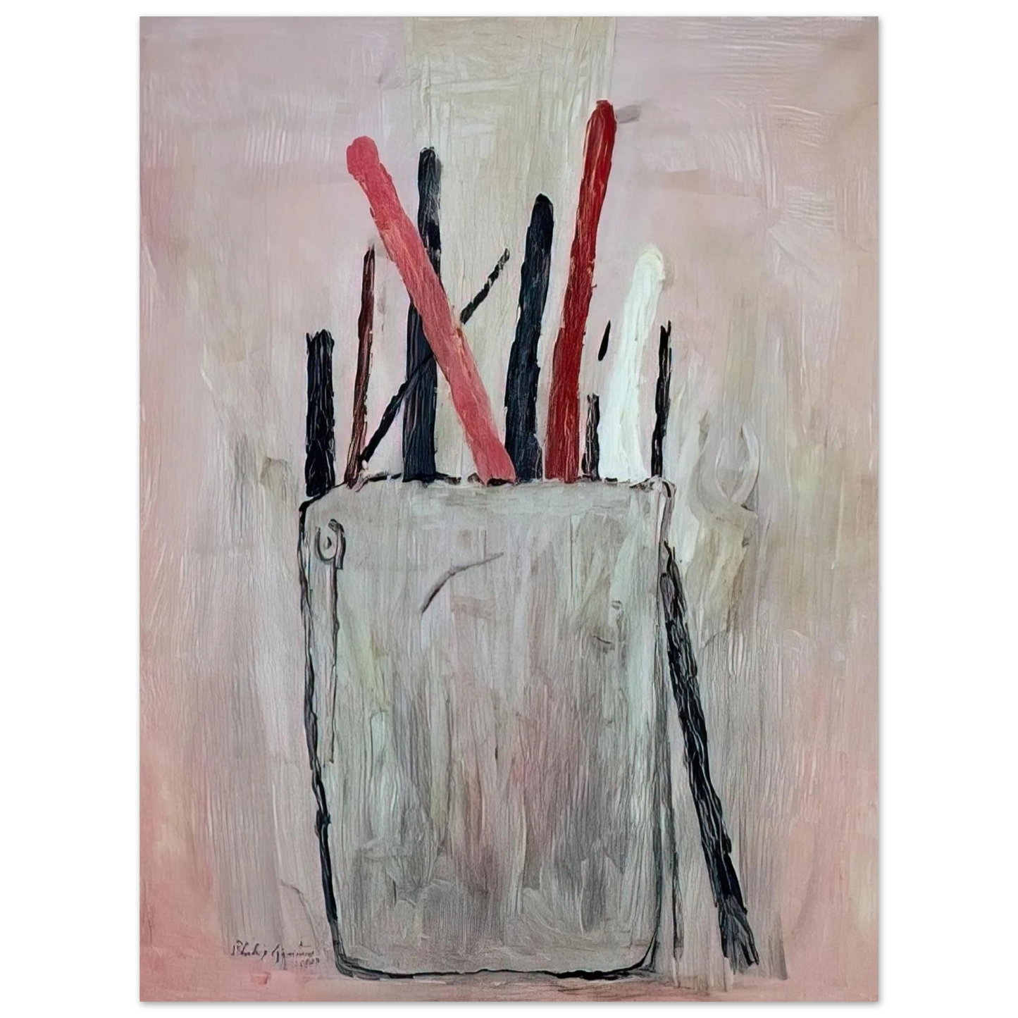 Philip Guston - BRUSHES 1969 Fine Art Poster - Default Title