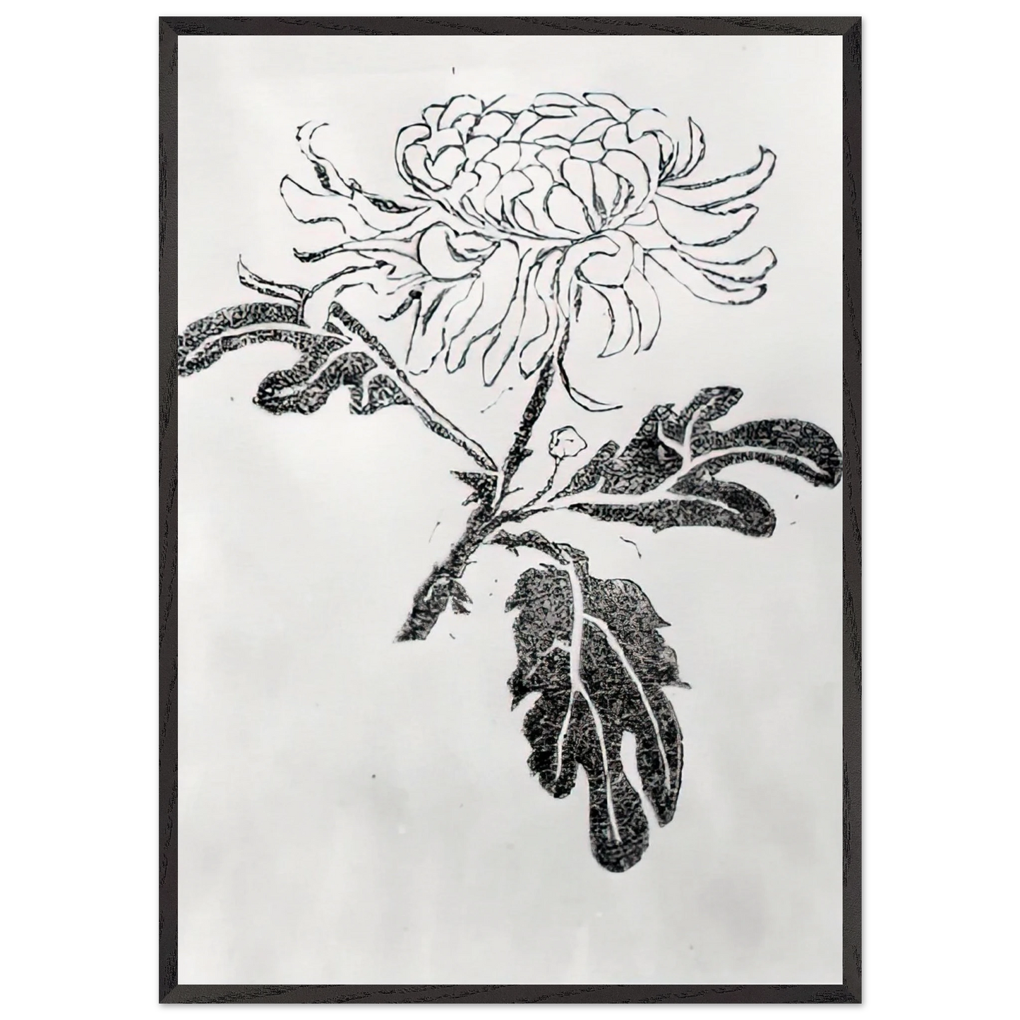 CHRYSANTHEMUM - MC Escher Framed Art Print – Black Wooden Frame - Default Title - -Framed Art Print