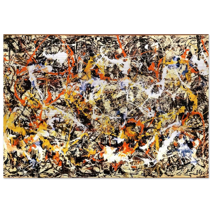CONVERGENCE 1952 - Jackson Pollock Brushed Aluminum Print - 70x100 cm / 28x40 inches | Jackson Pollock Aluminum Print | Jackson Pollock Prints