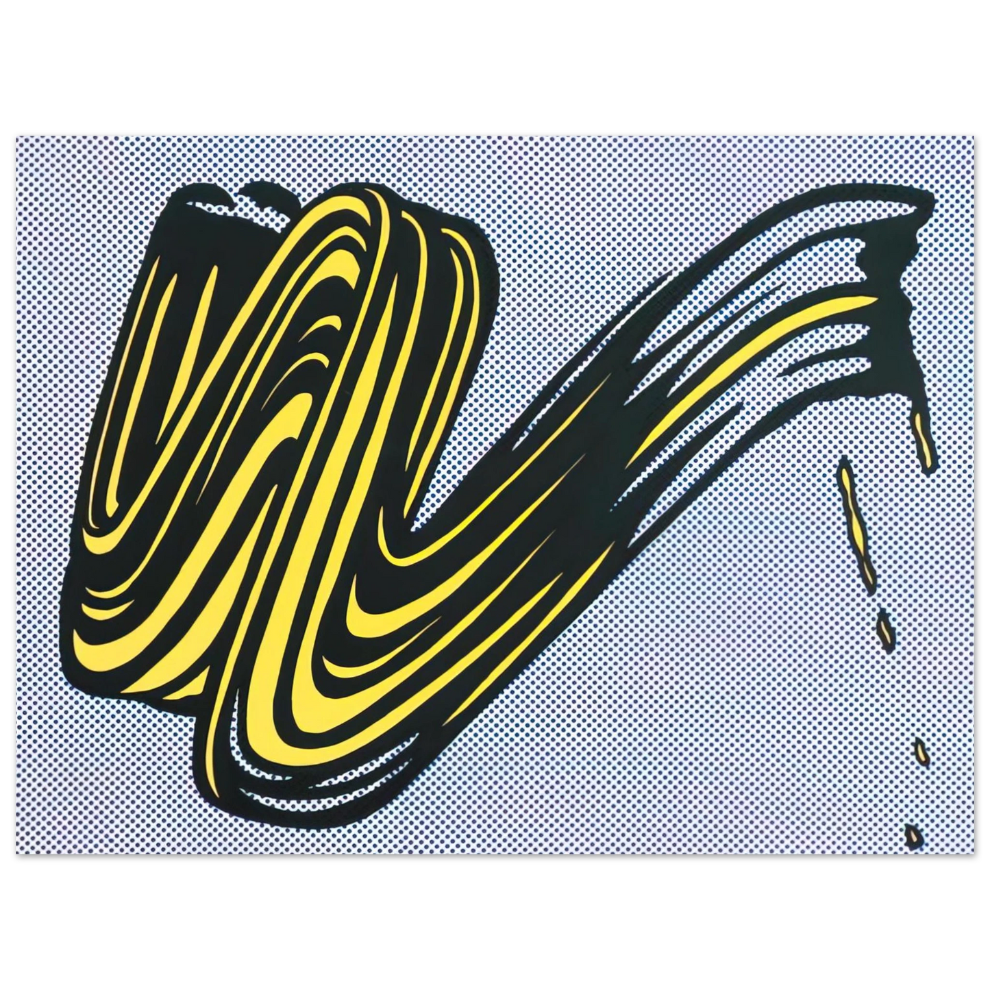 Roy Lichtenstein - BRUSHSTROKE 1965 0 Fine Art Poster - Default Title