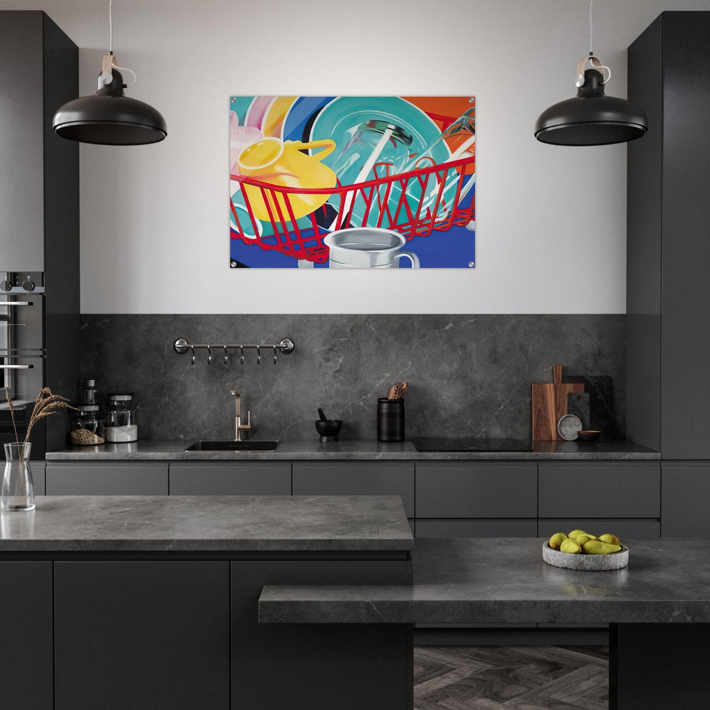 Dishes - James Rosenquist Acrylic Print - 70x100 cm / 28x40″ inches
