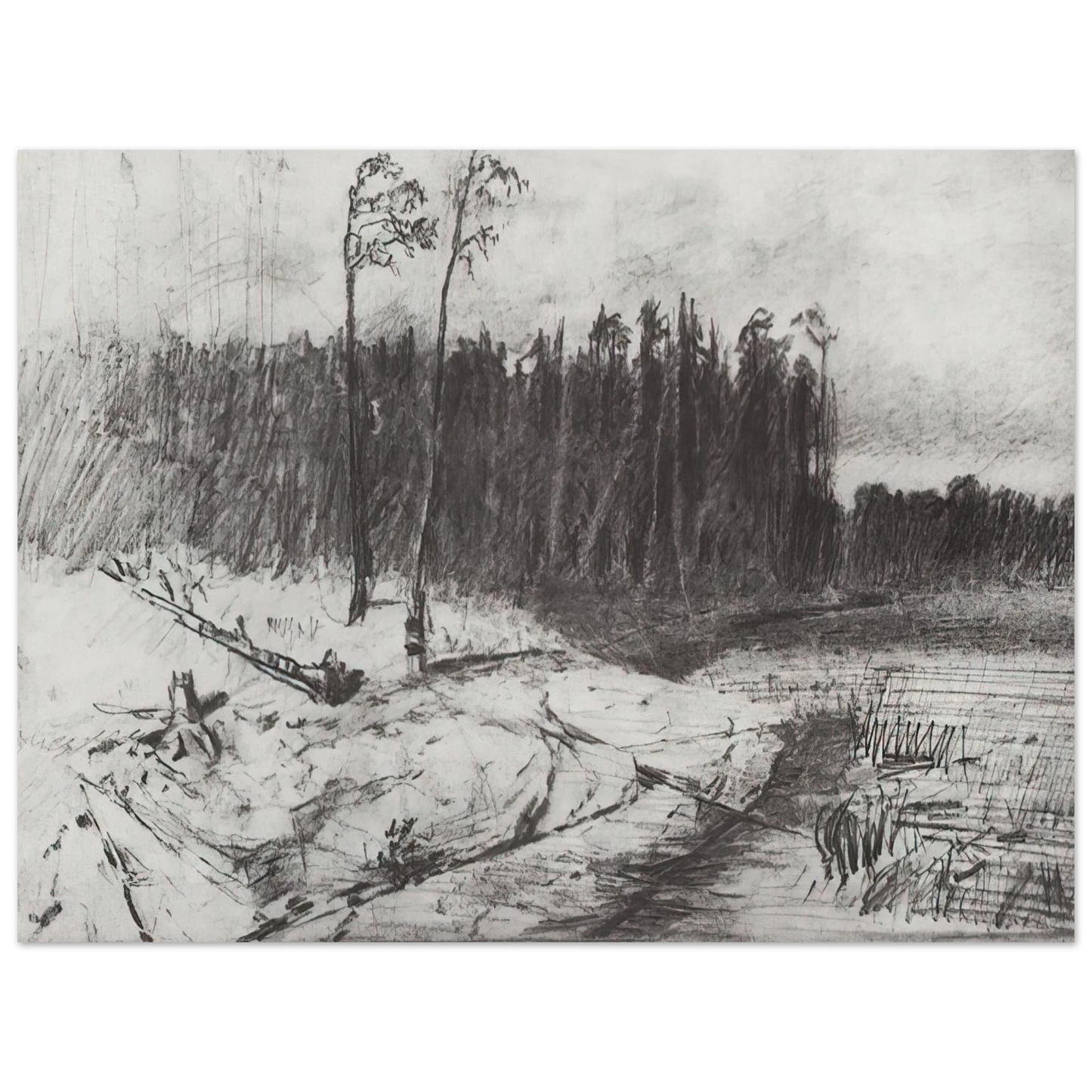 Arkhyp Kuindzhi - Forest near the water Fine Art Poster - Default Title