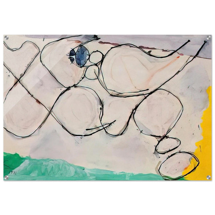 Untitled - 1971 - Frank Lobdell Acrylic Print - 70x100 cm / 28x40″ inches