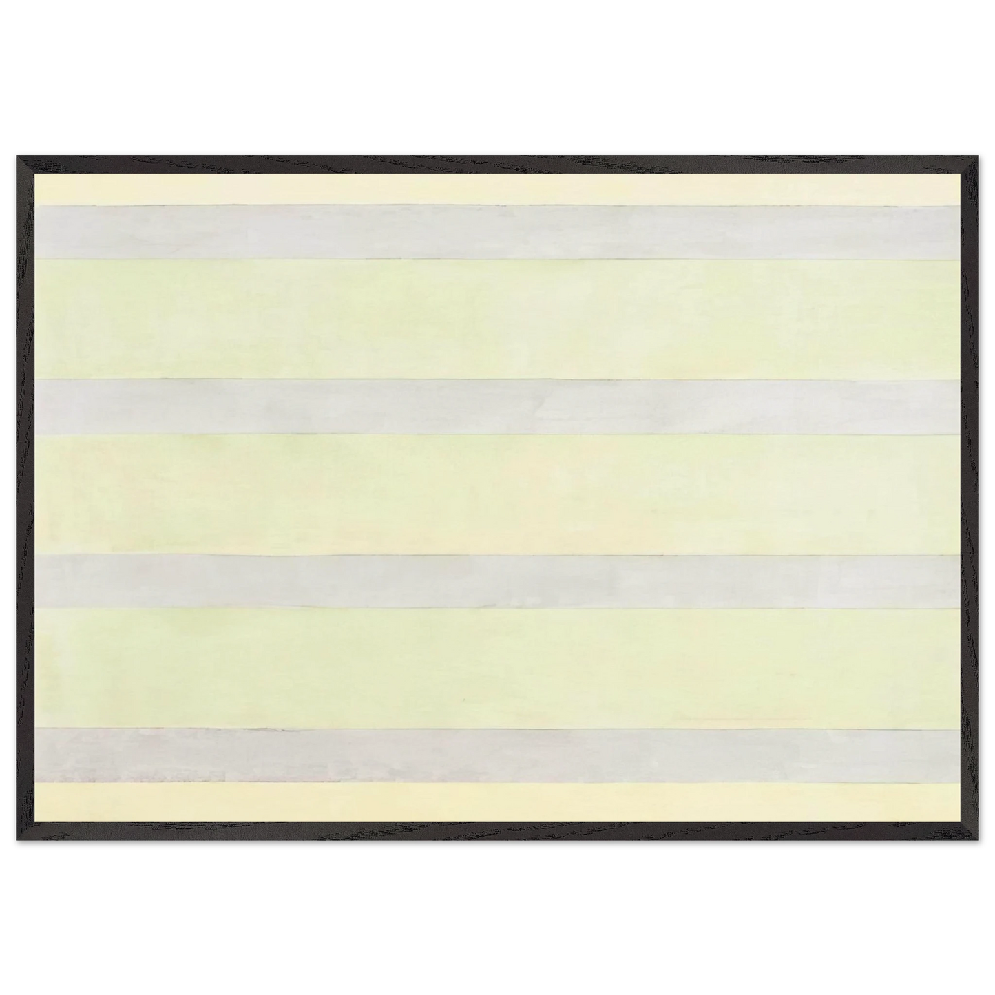 Untitled 11 - Agnes Martin Framed Art Print – Black Wooden Frame - Default Title - -Framed Art Print