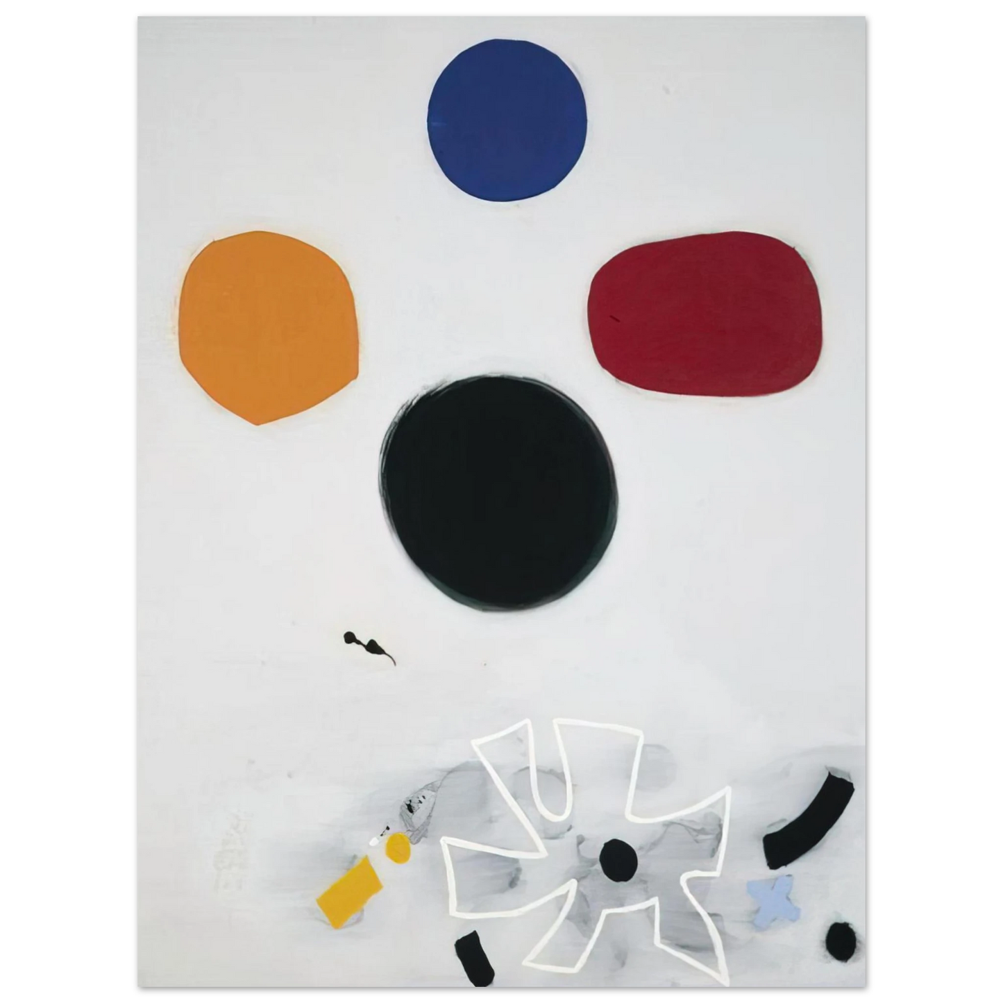 Adolph Gottlieb - White Line #2 - 1968 Fine Art Poster - Default Title
