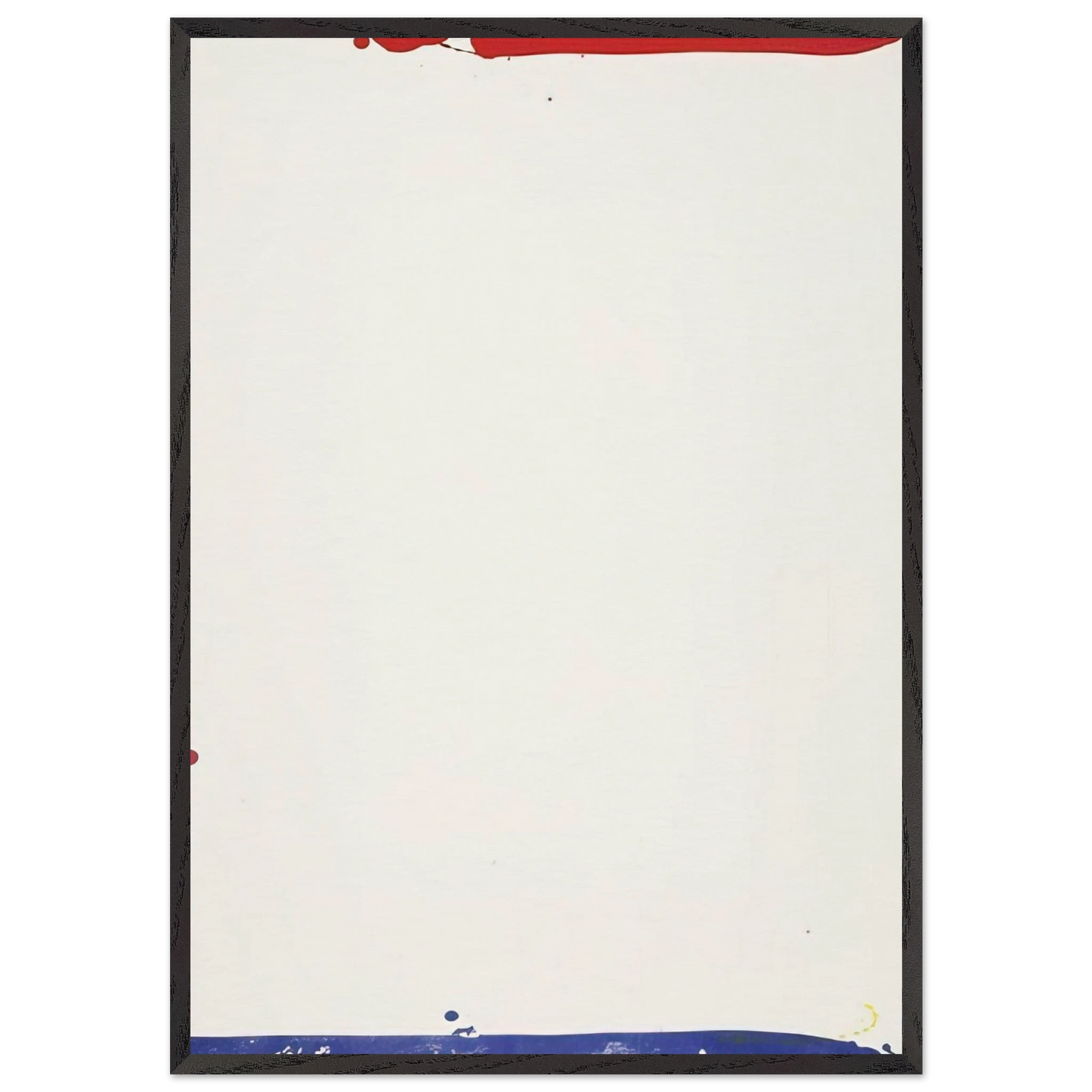 Sail I - Sam Francis 70x100 cm / 28x40 inches Framed Art Print – Black Wooden Frame