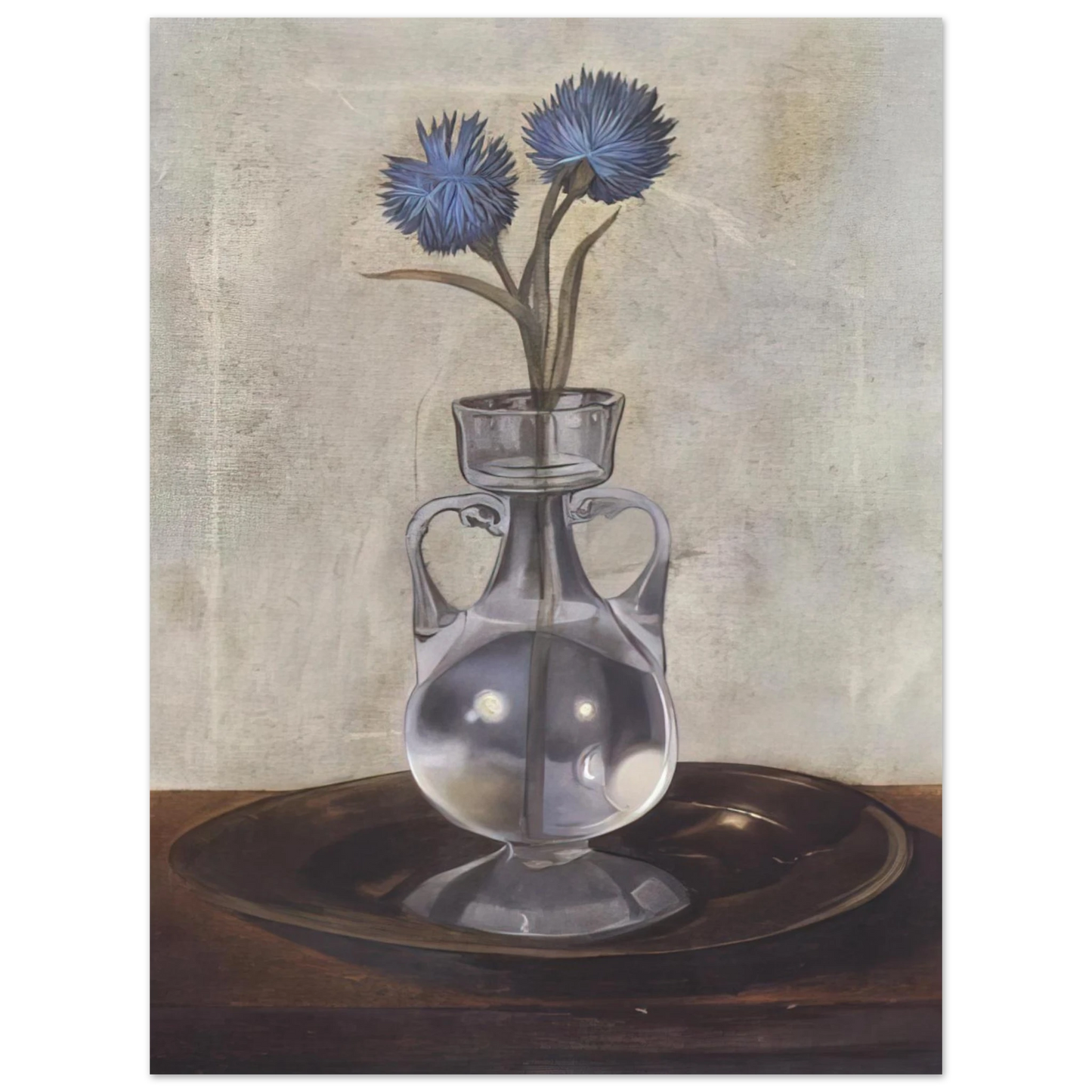 Salvador Dali - THE VASE OF CORNFLOWERS Fine Art Poster - Default Title