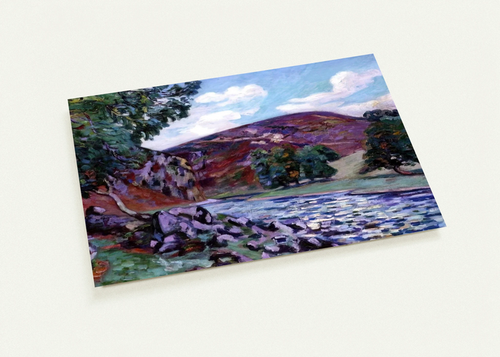 Paysage à Crozant - 1900 By Armand Guillaumin Pack of 10 Post Cards | Armand Guillaumin Post Cards | A6 (10.5 x 14.8 cm) - 4.1 x 5.8 inches