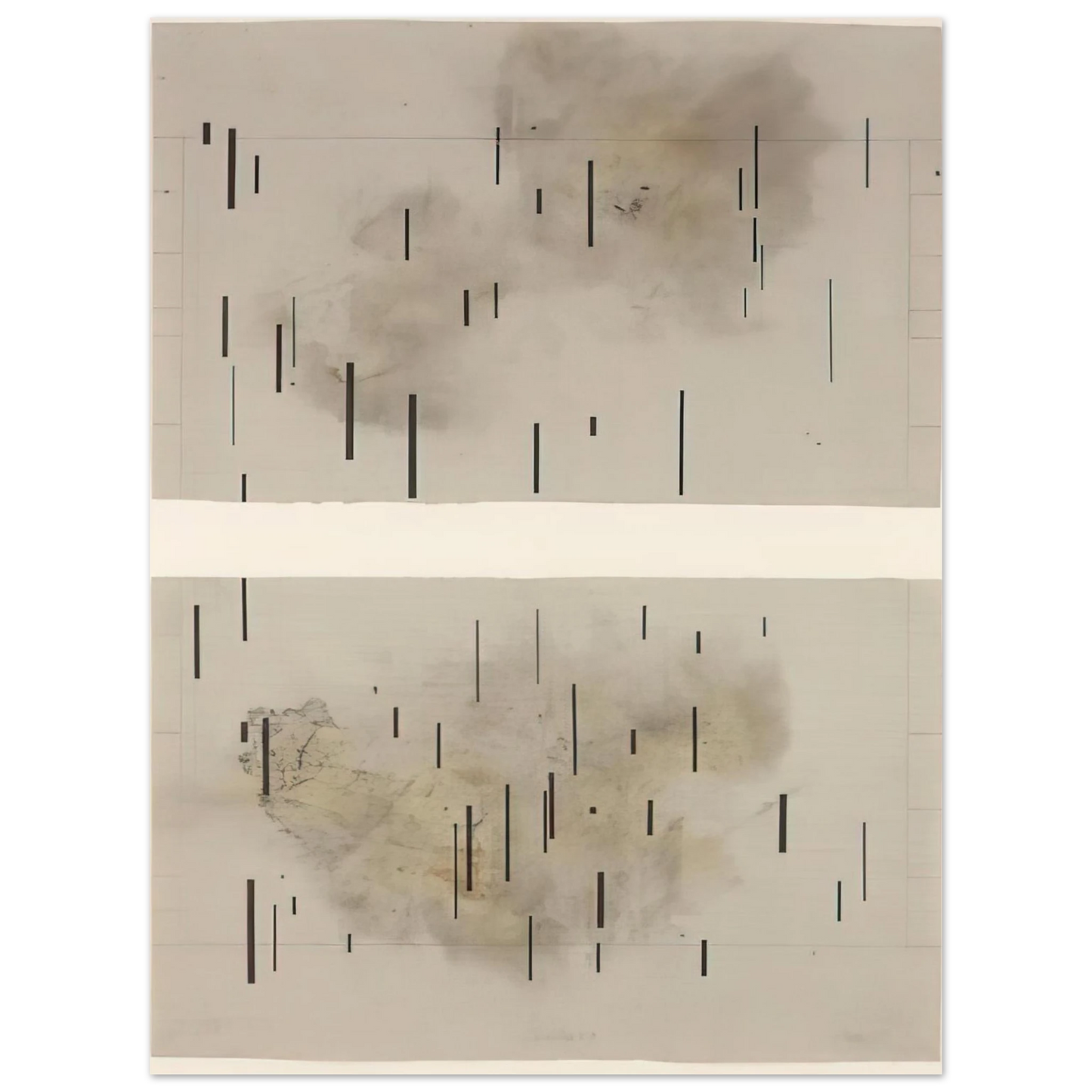 John Cage - Global Village 37-48 Diptych - 1989 Fine Art Poster - Default Title