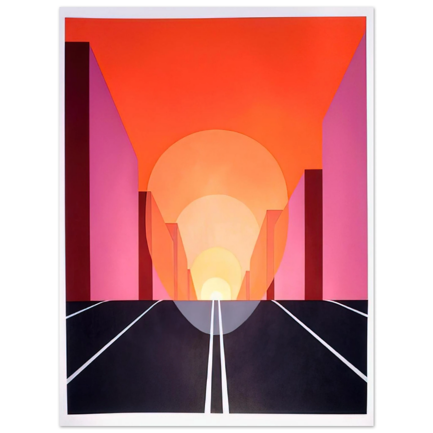 Clarence Holbrook Carter - Highway - 1979 Fine Art Poster - Default Title