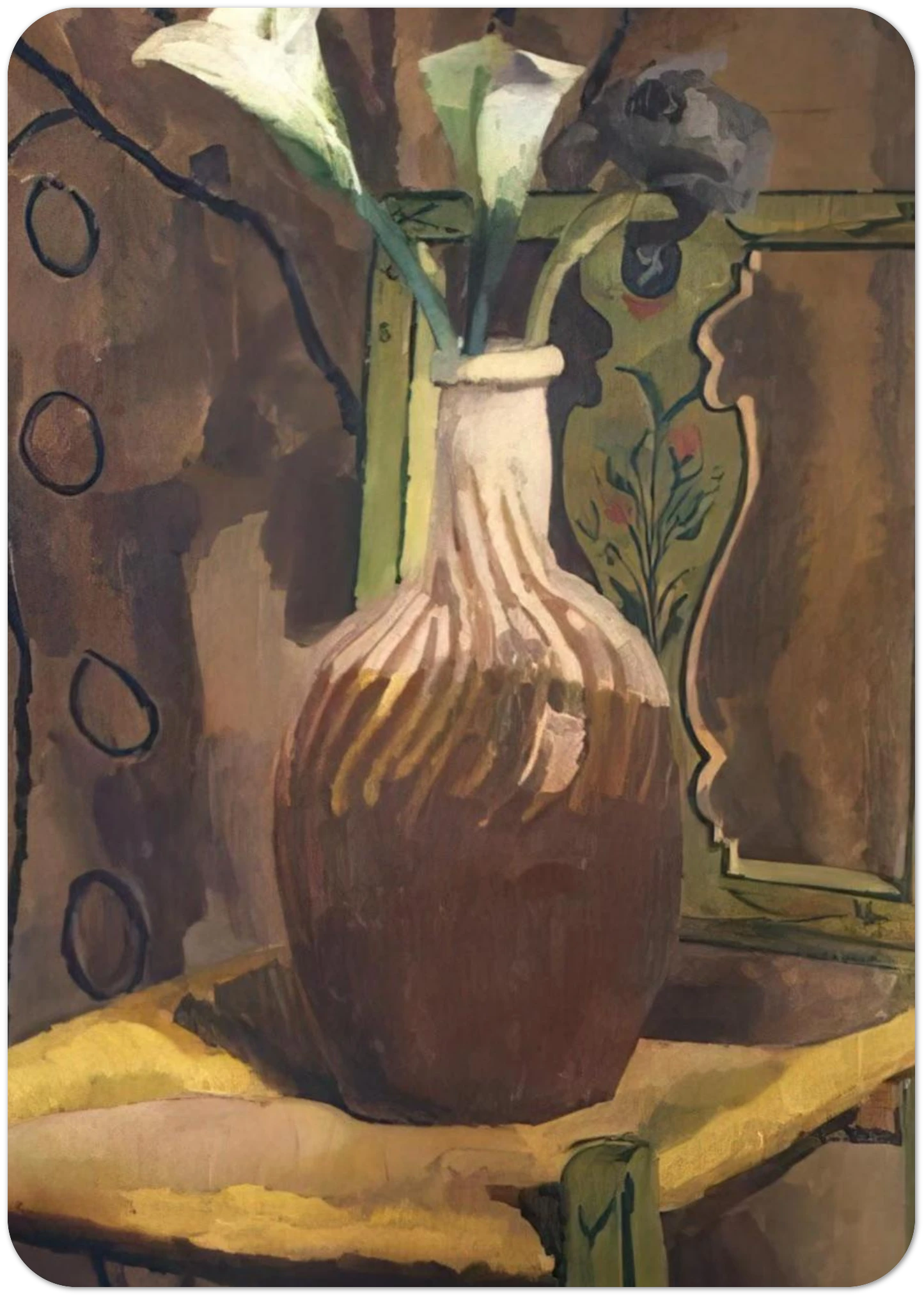 ARUM LILIES 1919 By Vanessa Bell Pack of 10 Post Cards | Vanessa Bell Post Cards | A6 (10.5 x 14.8 cm) - 4.1 x 5.8 inches