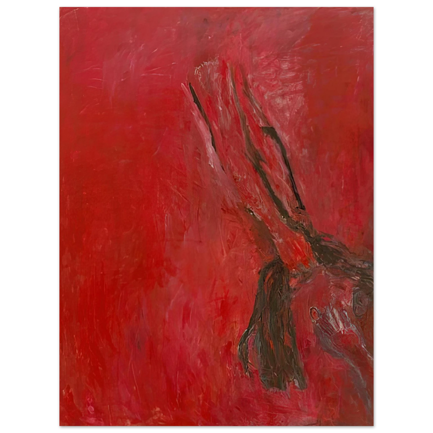 Susan Rothenberg - MAGGIE S PONYTAIL 1993 Fine Art Poster - Default Title