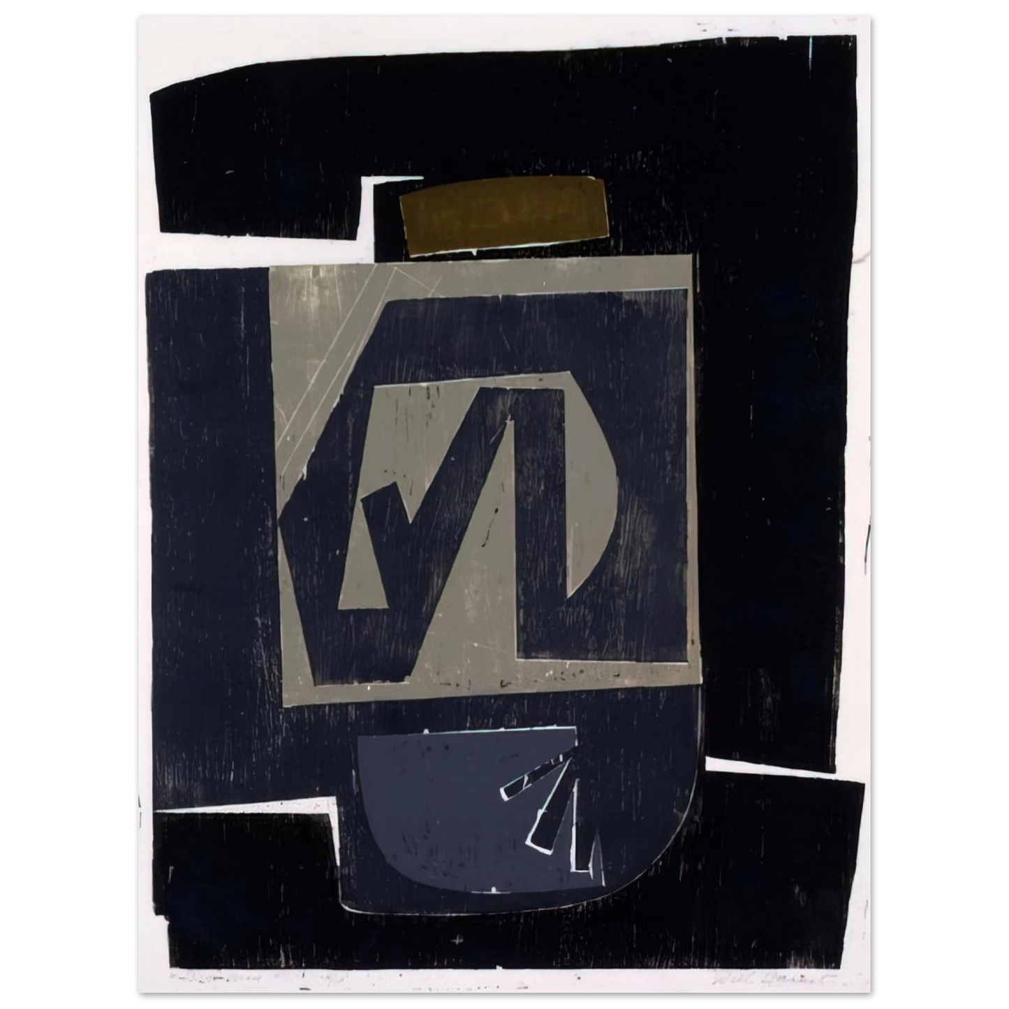 Will Barnet - Big Grey - 1962 United States Fine Art Poster - Default Title