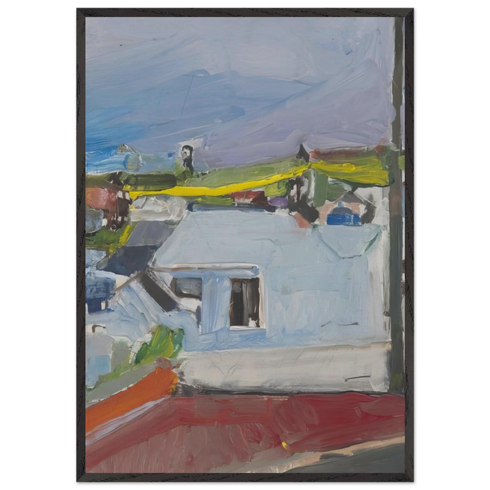 Chabot Valley - Richard Diebenkorn 70x100 cm / 28x40 inches Framed Art Print – Black Wooden Frame