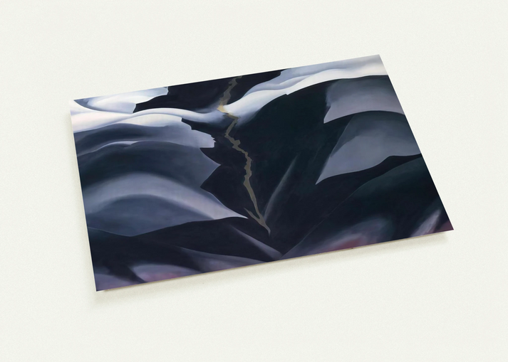 Black Place II By Georgia O'Keeffe Pack of 10 Post Cards | Georgia O'Keeffe Post Cards | A6 (10.5 x 14.8 cm) - 4.1 x 5.8 inches