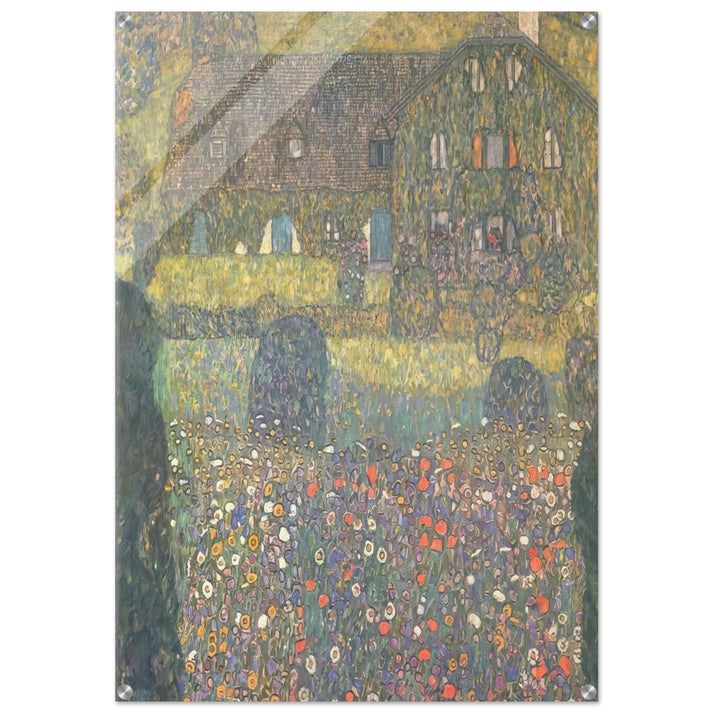COUNTRY HOUSE BY THE ATTERSEE - Gustav Klimt Acrylic Print - 70x100 cm / 28x40″ inches | Gustav Klimt Wall Art | Gustav Klimt Prints