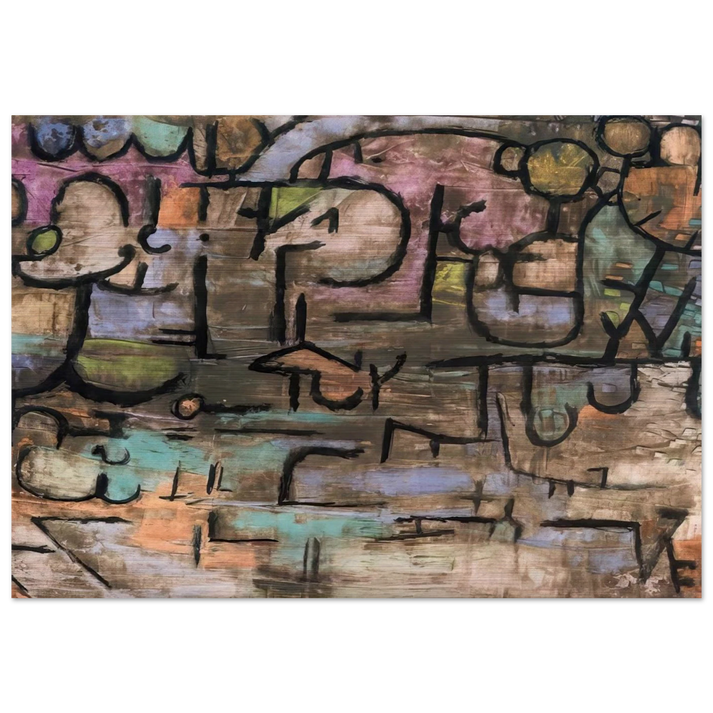 AFTER THE FLOODS 1936 - Paul Klee Brushed Aluminum Print - 70x100 cm / 28x40 inches | Paul Klee Aluminum Print | Paul Klee Prints