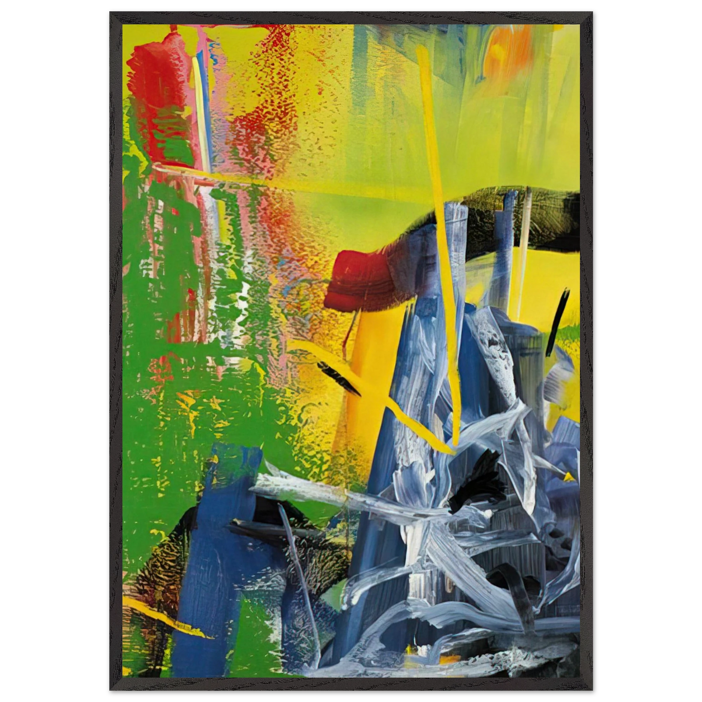 KORN - Gerhard Richter Framed Art Print – Black Wooden Frame - Default Title - -Framed Art Print