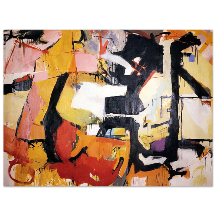 Audrey Flack - ABSTRACT FORCE HOMAGE TO FRANZ KLINE 1952 75x100 cm / 30x40inches Fine Art Poster