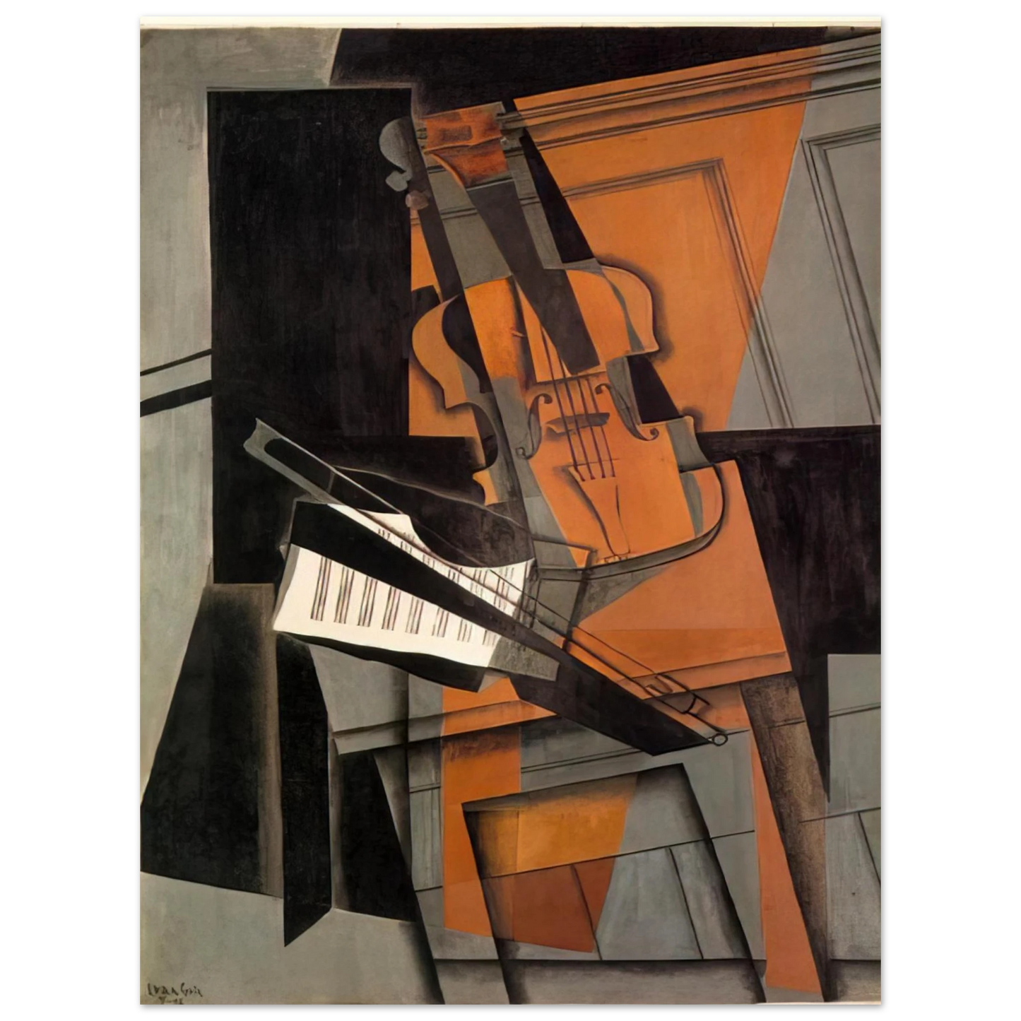 Juan Gris - THE VIOLIN 1916 Fine Art Poster - Default Title
