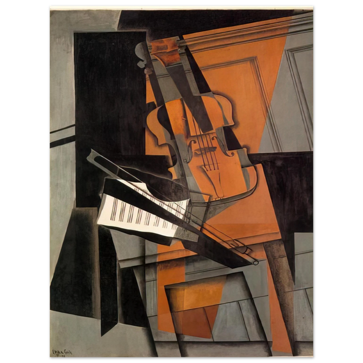 Juan Gris - THE VIOLIN 1916 75x100 cm / 30x40inches Fine Art Poster