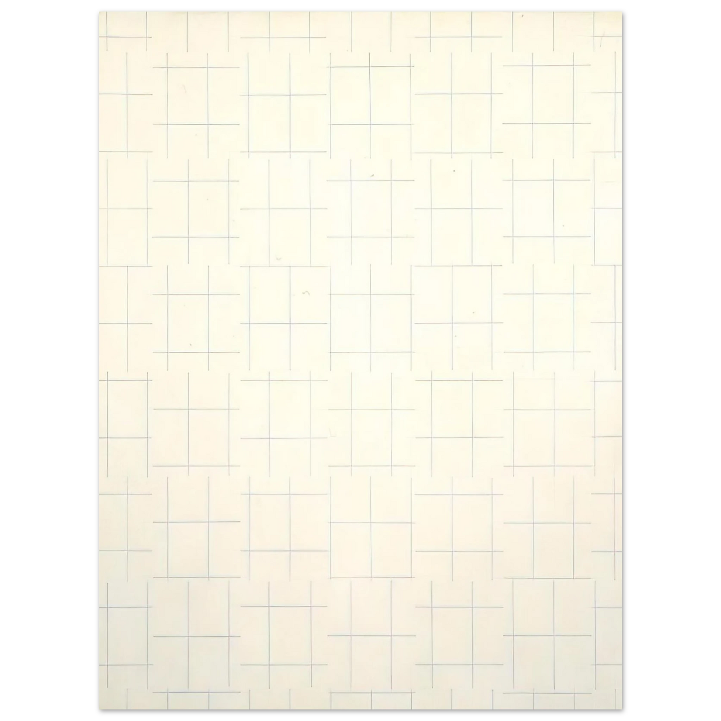 Francois Morellet - Two Warps and Wefts of Short Lines 0° 90° - 1956 Fine Art Poster - Default Title