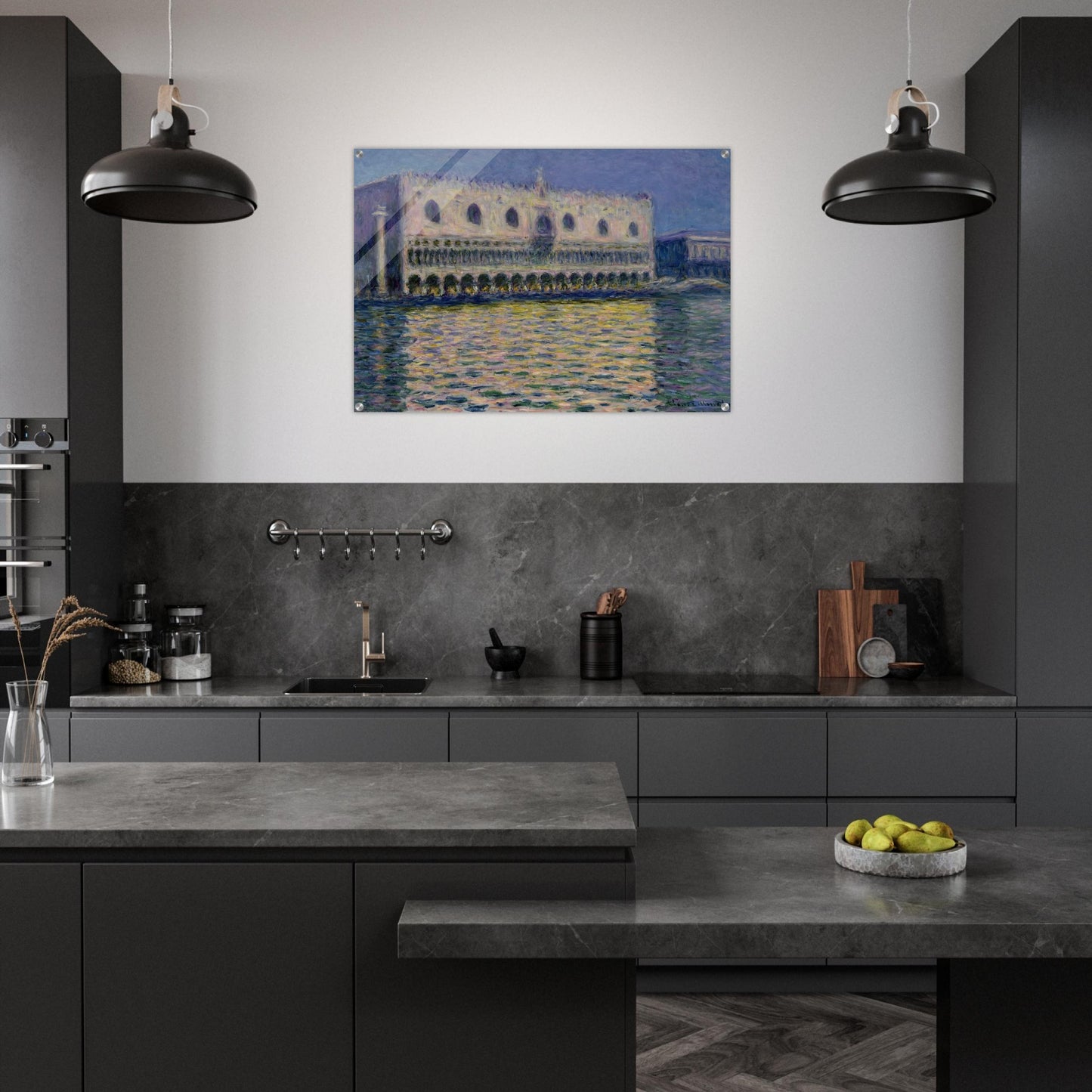 The Palazzo Ducale - claude monet Acrylic Print - 70x100 cm / 28x40″ inches