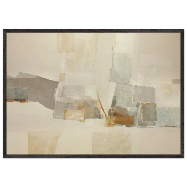 Untitled - 1970 N13 - Kenzo Okada 70x100 cm / 28x40 inches Framed Art Print – Black Wooden Frame