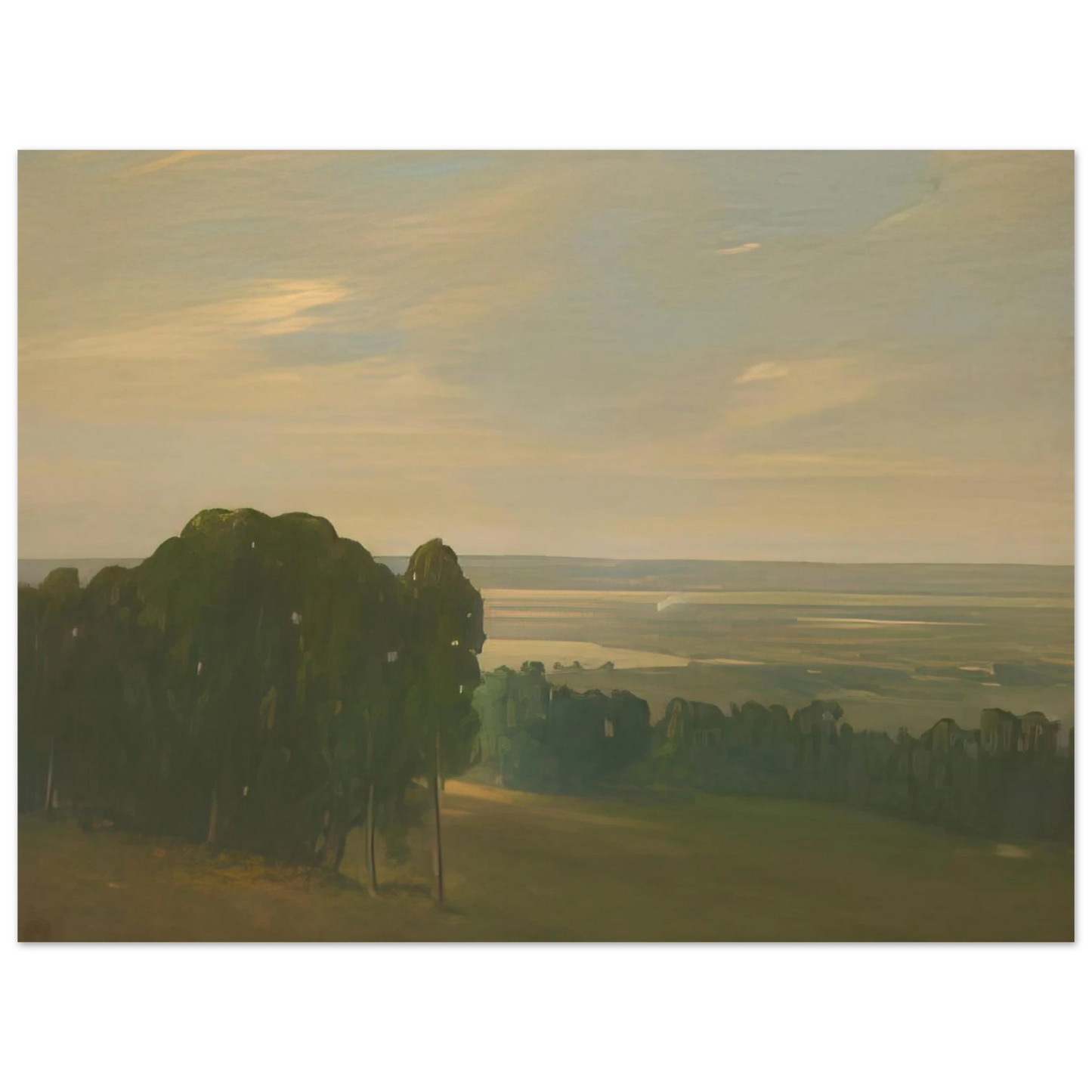 Xavier Martinez - Eucalyptus Grove in a Vast Landscape - Tonalism Fine Art Poster - Default Title