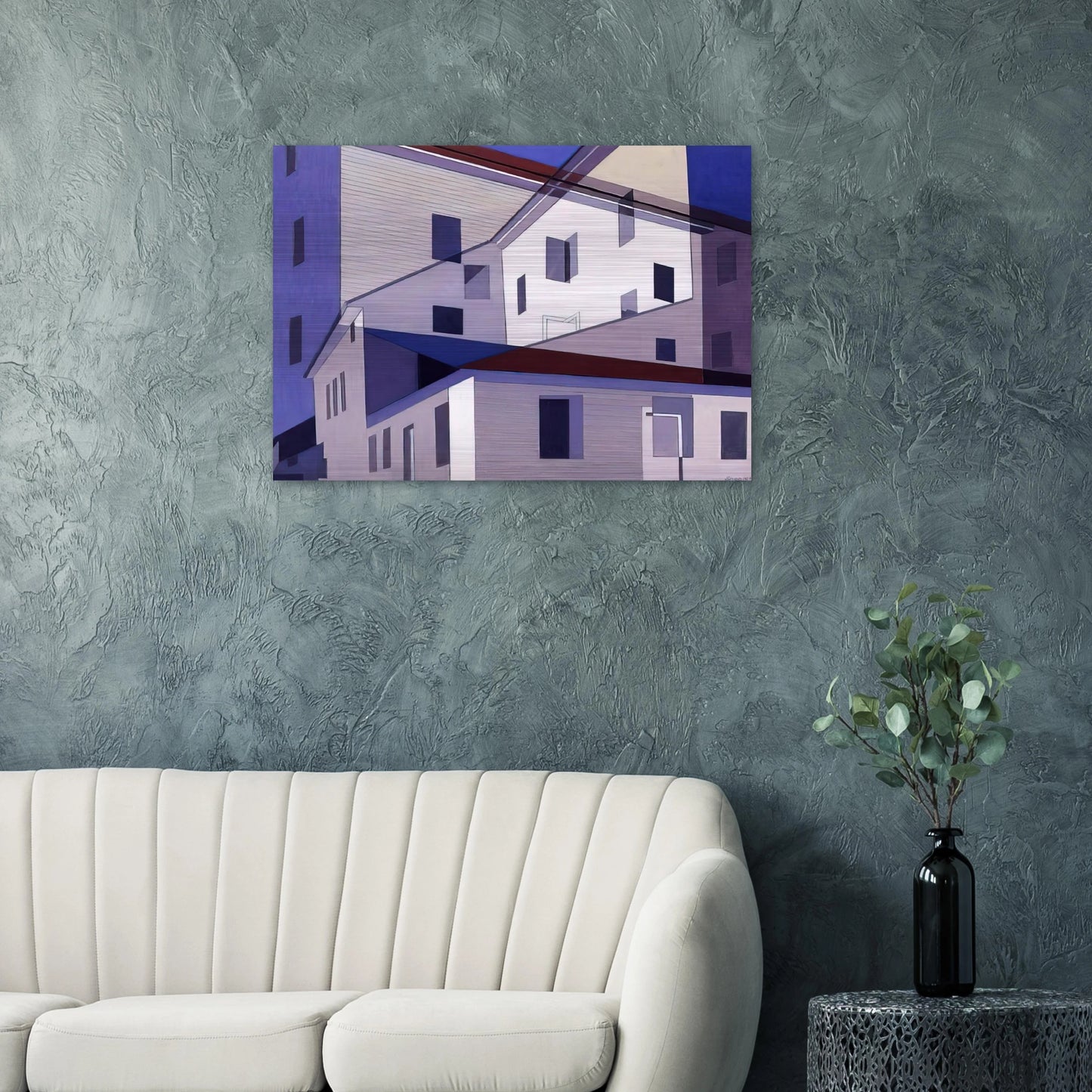 On A Shaker Theme #2 - Precisionism - Charles Sheeler Brushed Aluminum Print - 70x100 cm / 28x40 inches | Charles Sheeler Aluminum Print | Charles Sheeler Prints