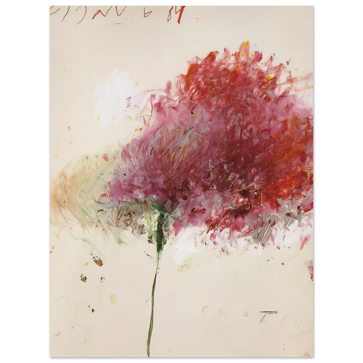 Cy Twombly - Proteus Fine Art Poster - Default Title