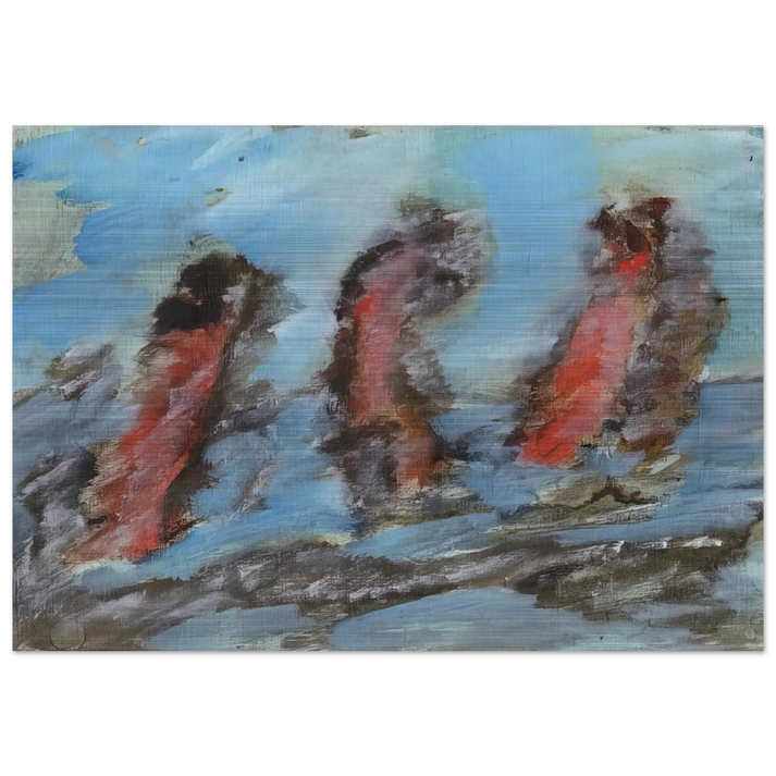 UNTITLED KC 505 1984 - Henri Michaux Brushed Aluminum Print - 70x100 cm / 28x40 inches | Henri Michaux Aluminum Print | Henri Michaux Prints