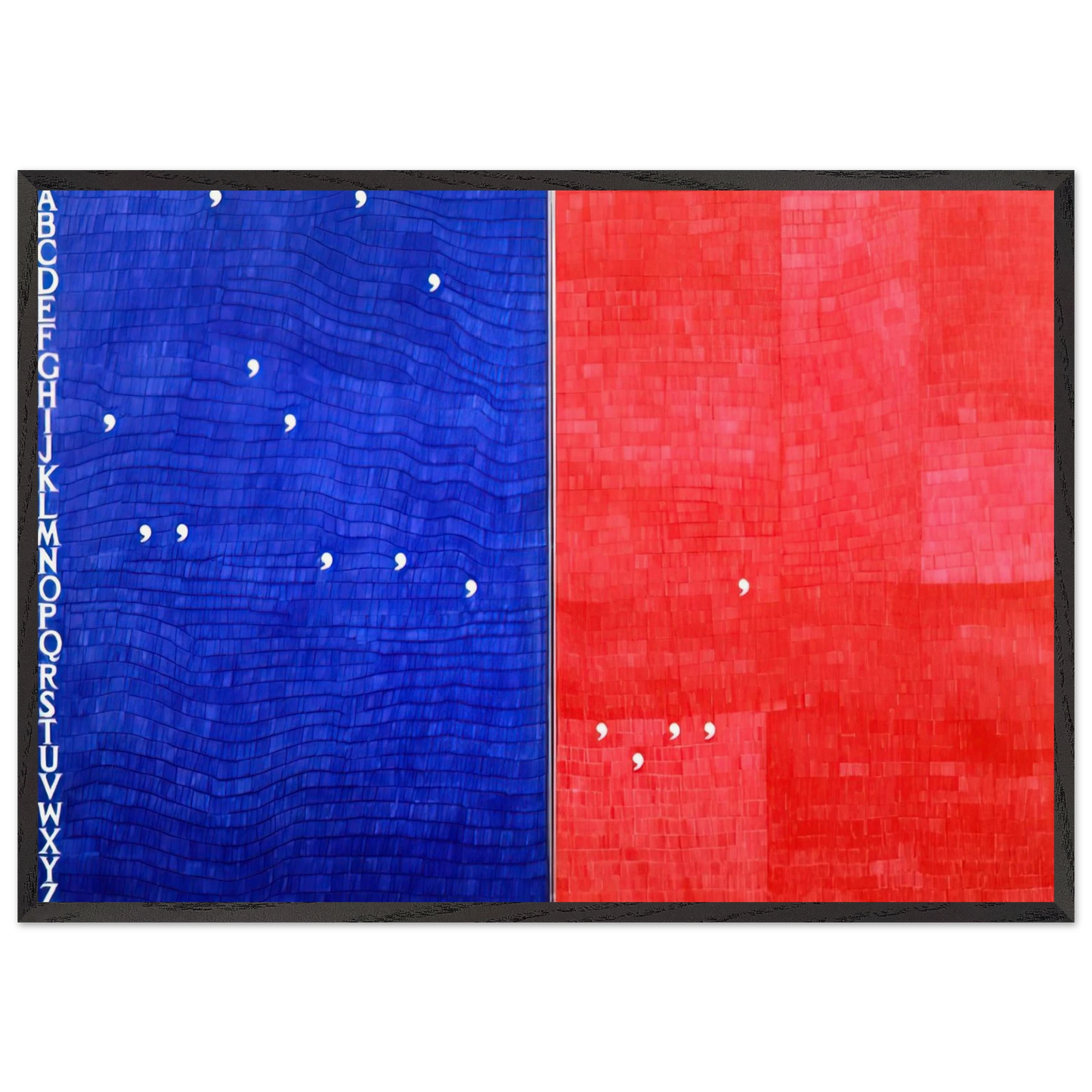 IMMAGINANDO TUTTO 1982 - Alighiero Boetti Framed Art Print – Black Wooden Frame - Default Title - -Framed Art Print