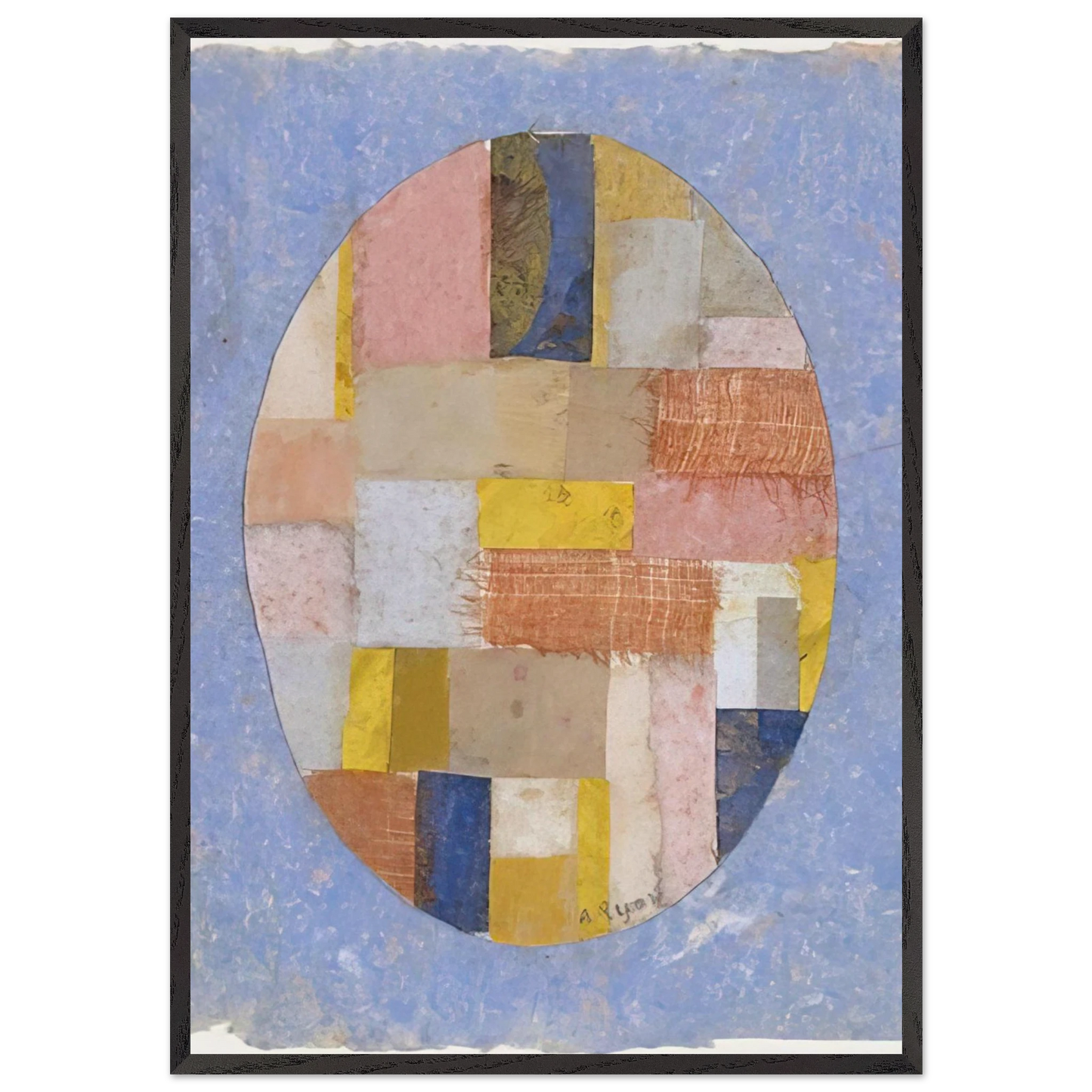 Number 453 - 1952 - Anne Ryan 70x100 cm / 28x40 inches Framed Art Print – Black Wooden Frame