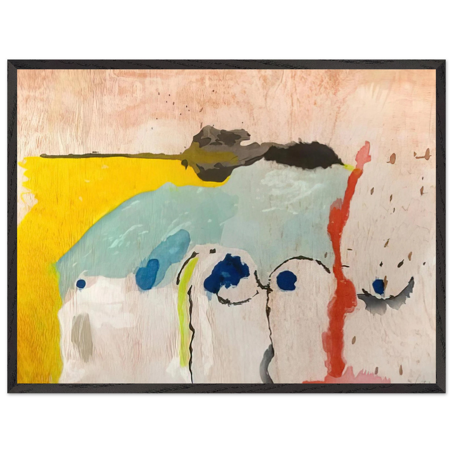 Helen Frankenthaler - Tales of Genji I - 1998 Wall art - 20x25 cm / 8x10 Inches - Fine Art Poster - -