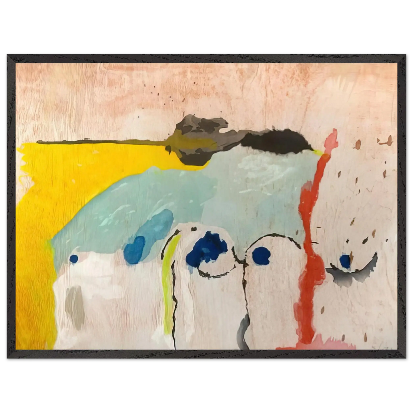 Helen Frankenthaler - Tales of Genji I - 1998 Wall art - 20x25 cm / 8x10 Inches - Fine Art Poster - -