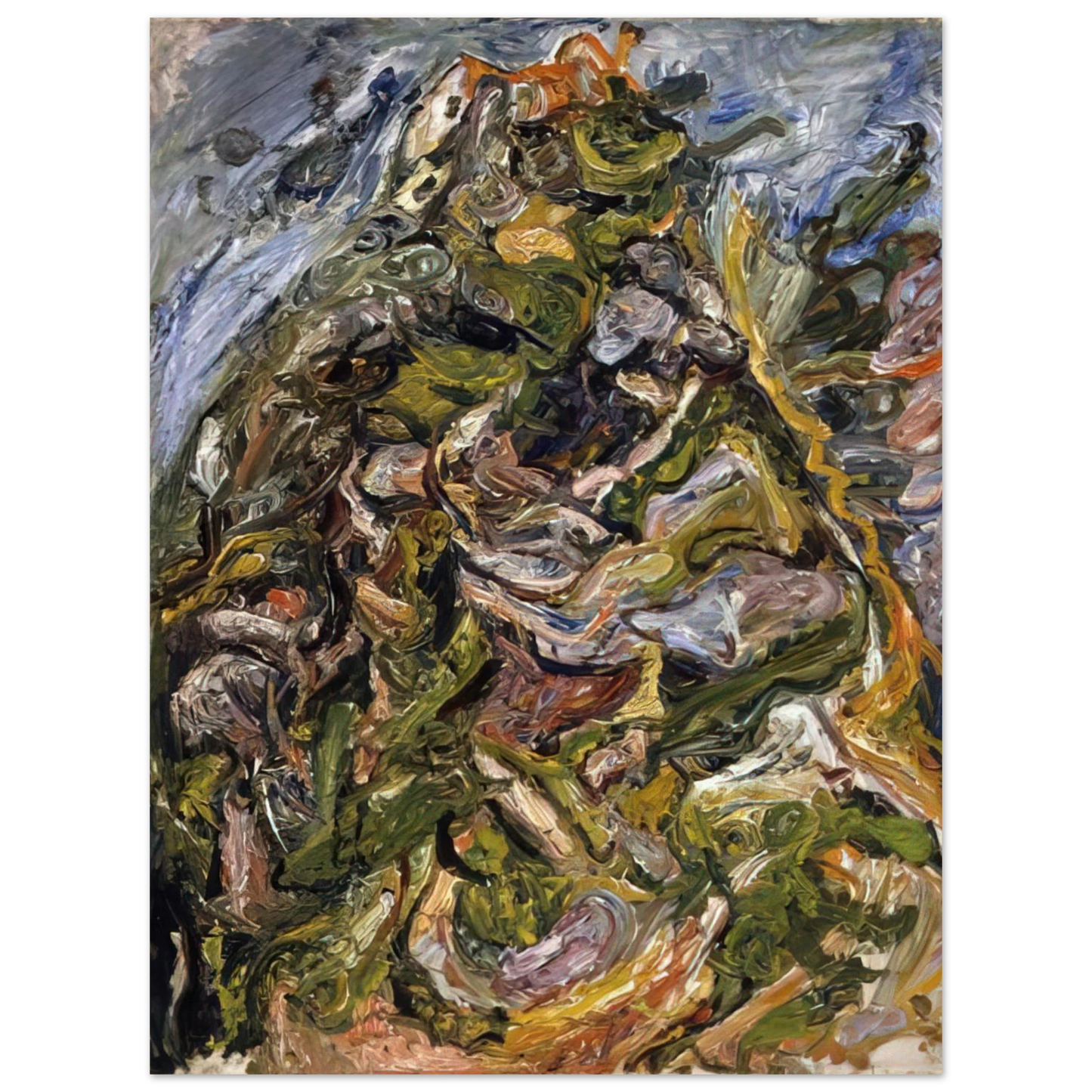 Chaim Soutine - HILL AT CERET 1921 Fine Art Poster - Default Title