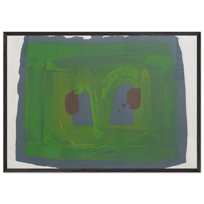 Lotus - 1980 - Howard Hodgkin 70x100 cm / 28x40 inches Framed Art Print – Black Wooden Frame