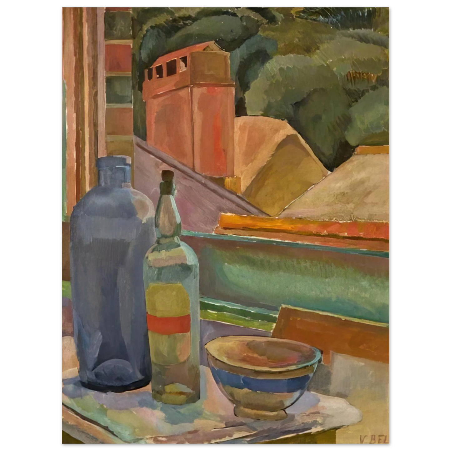 Vanessa Bell - WINDOW STILL LIFE 1915 Fine Art Poster - Default Title