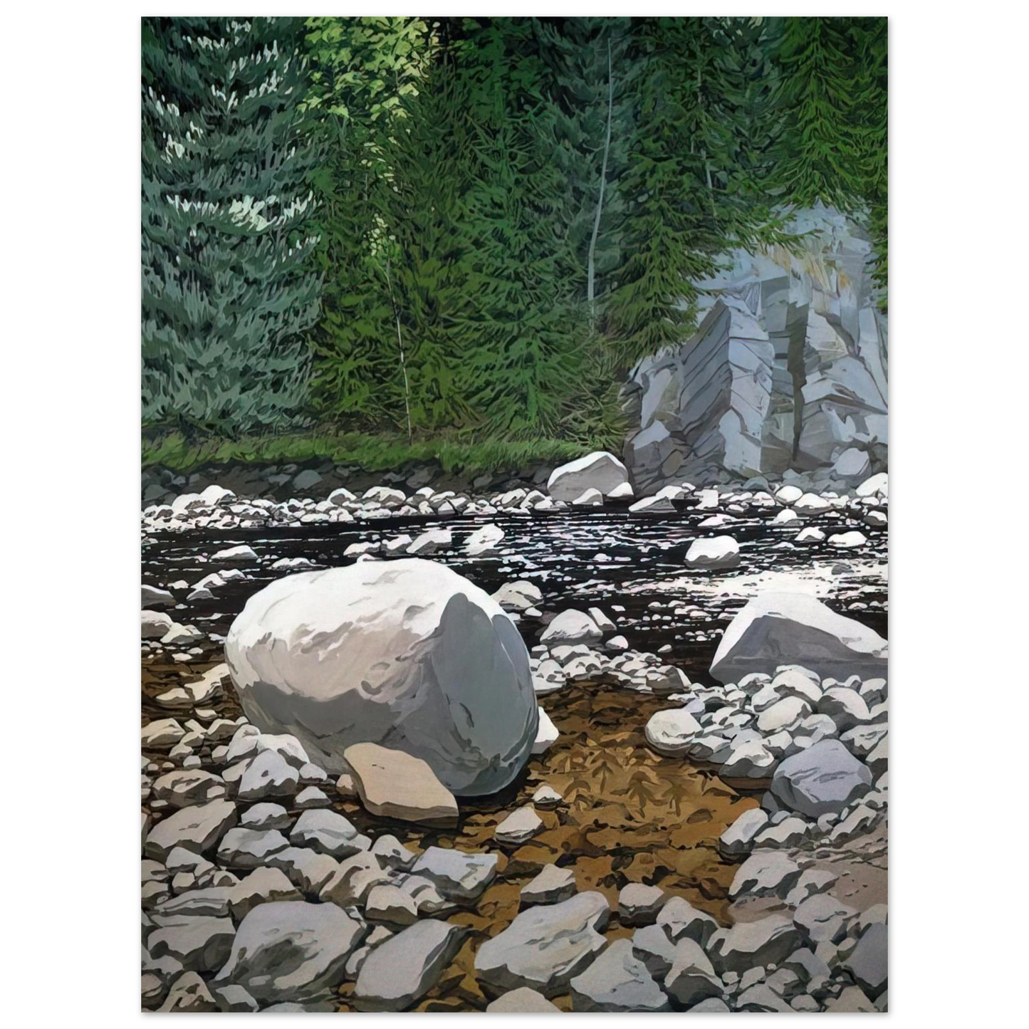 Neil Welliver - Lower Ducktrap - 1978 Fine Art Poster - Default Title