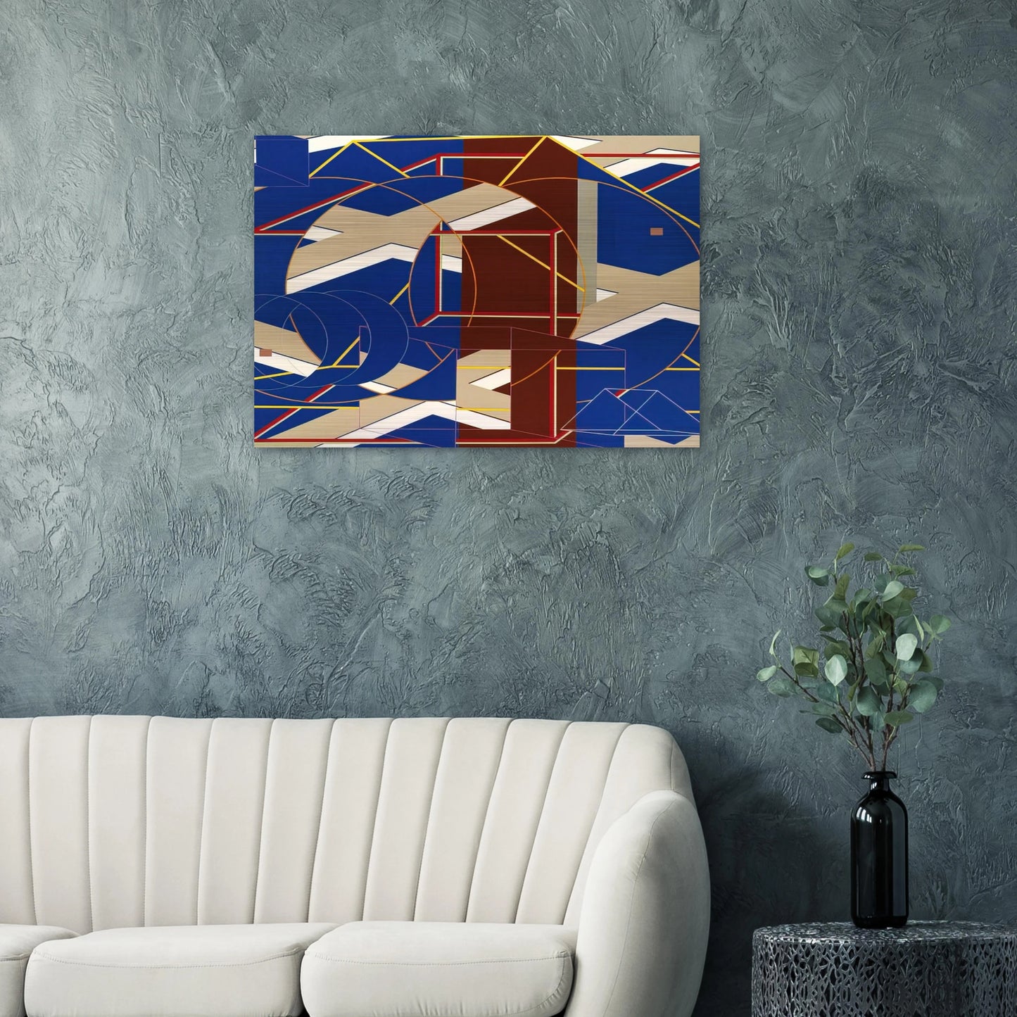 C-B-1 - Al Held Brushed Aluminum Print - 70x100 cm / 28x40 inches | Al Held Aluminum Print | Al Held Prints