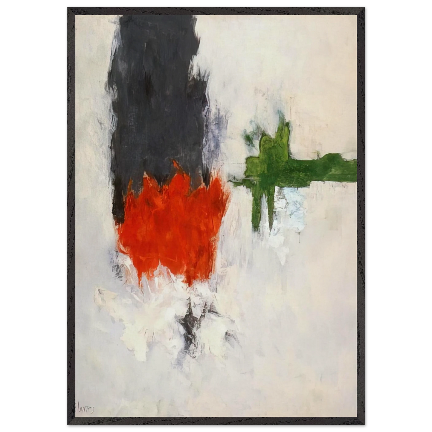 Sun Moon Chalice II - 1962 - Theodoros Stamos Framed Art Print – Black Wooden Frame - Default Title - -Framed Art Print