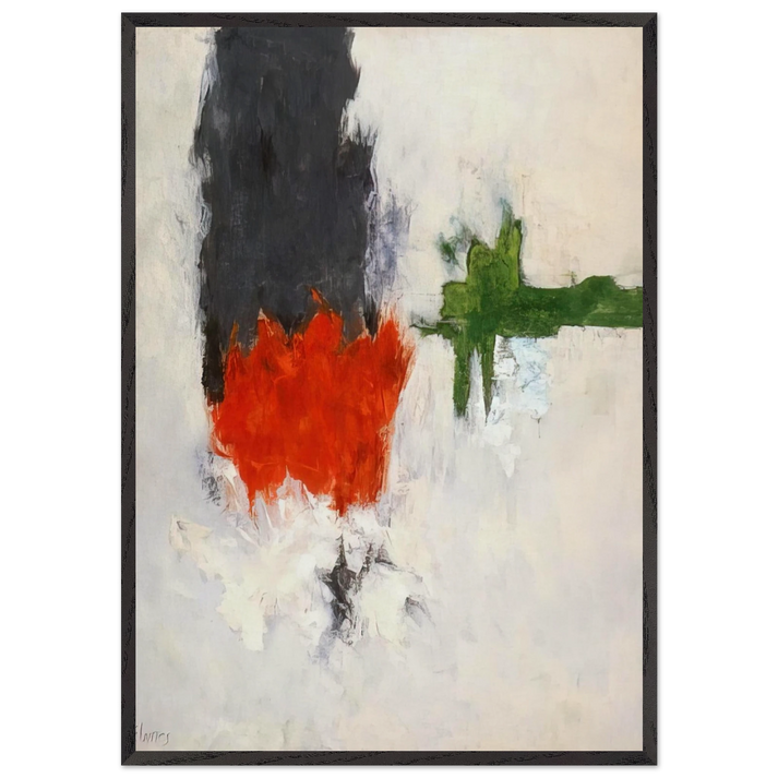 Sun Moon Chalice II - 1962 - Theodoros Stamos 70x100 cm / 28x40 inches Framed Art Print – Black Wooden Frame